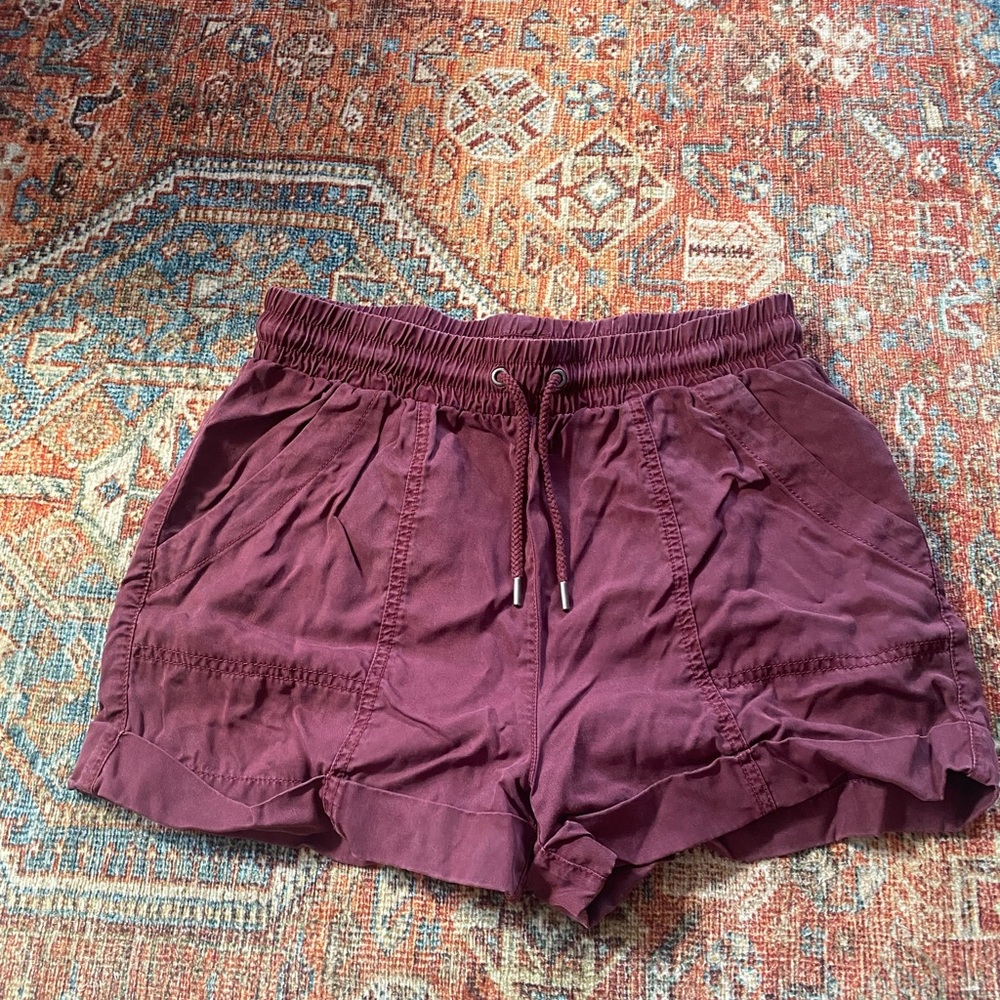 Women's Burgundy Shorts